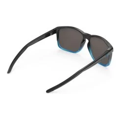 Rudy Project Overlap Glasses Black Glossy Light Blue With RP Optics Multilaser Ice Lenses -Cycling glasses Rudy Project ru 517 1093 005