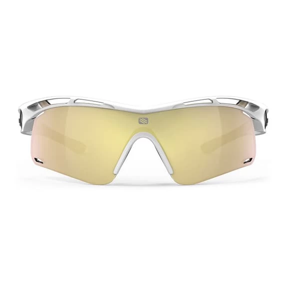 Rudy Project Tralyx + Slim Glasses Bright White With RP Optics Multilaser Gold Lenses 4 Rudy Project Tralyx + Slim Glasses Bright White With RP Optics Multilaser Gold Lenses - Image 2