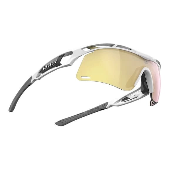 Rudy Project Tralyx + Slim Glasses Bright White With RP Optics Multilaser Gold Lenses 5 Rudy Project Tralyx + Slim Glasses Bright White With RP Optics Multilaser Gold Lenses - Image 3