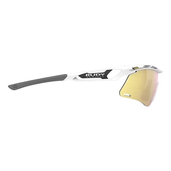 Rudy Project Tralyx + Slim Glasses Bright White With RP Optics Multilaser Gold Lenses 6 Rudy Project Tralyx + Slim Glasses Bright White With RP Optics Multilaser Gold Lenses - Image 4