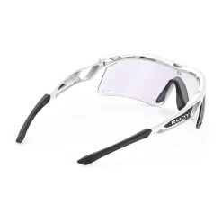 Rudy Project Tralyx + Slim Glasses Bright White With ImpactX 2 Laser Lens Photochromic Lenses Lilac -Cycling glasses Rudy Project ru 517 1264 005