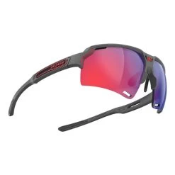 Rudy Project Deltabeat Glasses Matte Charcoal Grey With RP Optics Multilaser Red Lenses -Cycling glasses Rudy Project ru 517 1282 003