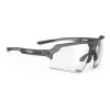 Rudy Project Deltabeat Glasses Ash Grey Metallic With ImpactX 2 Laser Black Photochromic Lenses 2 Rudy Project Deltabeat Glasses Ash Grey Metallic With ImpactX 2 Laser Black Photochromic Lenses -Cycling glasses Rudy Project ru 517 1288 001
