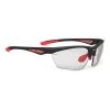 Rudy Project Stratofly Sunglasses Carbon Red With ImpactX Photochromic 2 Lenses Black