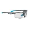 Rudy Project Stratofly Sunglasses Grey Blue With Impactx Photochromic 2 Lenses Black