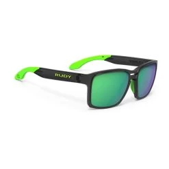 Rudy Project Spinair 57 Sunglasses Black Green With Polar 3FX HDR Multilaser Lenses Green
