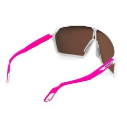 Rudy Project Spinshield Glasses Fluorescent Pink White With Red RP Optics Multilaser Lenses -Cycling glasses Rudy Project ru sp723858 0004 005